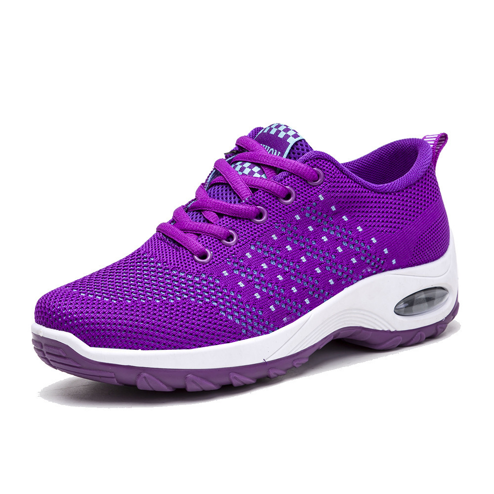 Picture of 2025 New Autum Style Fly-Woven Mesh Breathable Middle-Aged and Elderly Women's Shoes Casual Shoes Trbottomyy Thick-Soled Sports Shoes