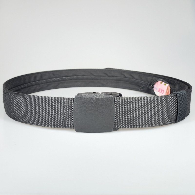 New Quick-hair Hidden Money Belt Men's Thickened Outdoor Woven Belt Nylon Multifunctional Tactical Belt in stock