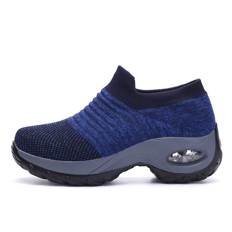Picture of Cross-Border Hot Style Large Size Women's Shoes Air Cushion Fly Woven Casual Shoes Slip-On Shoes Fashion Rocking Shoes Quanzhou Sports Shoes