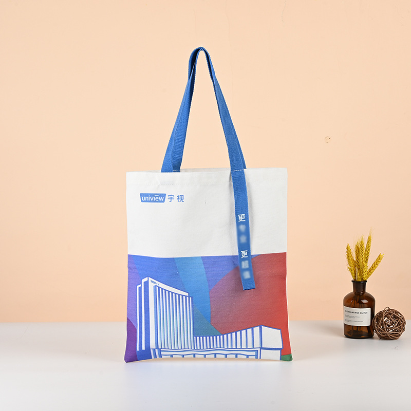 Cotton bag customized student single shoulder canvas bag bank Advertising Advertising color printing canvas bag shopping bag