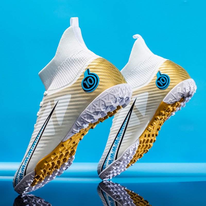 Picture of Football shoes men's high-top AG long nail TF broken nail sports competition training shoes non-slip Youth student football shoes