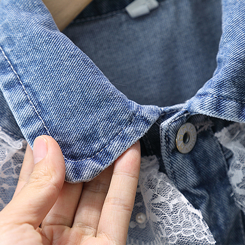 Picture of Girl's Denim Vest Autumn Clothes Girl's Fashionable Waistcoat All-match Western Style Baby Girl's Vest Outer Wear Soft Spring and Autumn Clothes