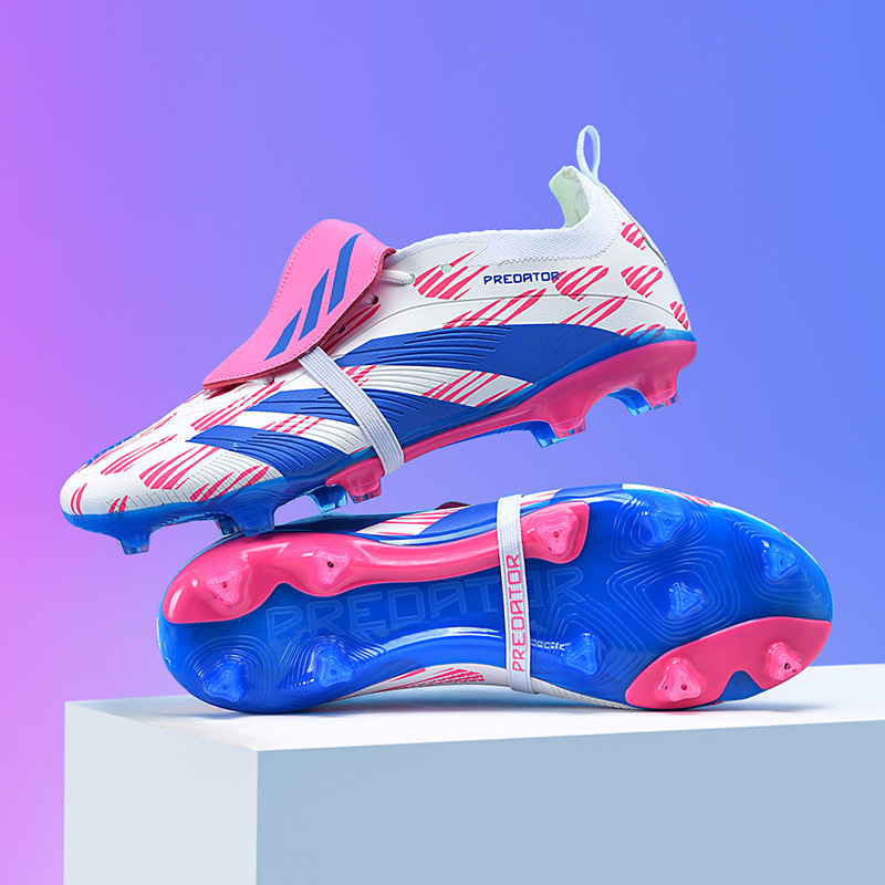 Cross-Border New Flip-Top Football Shoes for Primary and Secondary School Students Ag Training Short Spikes Kidsren's Football Shoes with Long Spikes for Men and Women