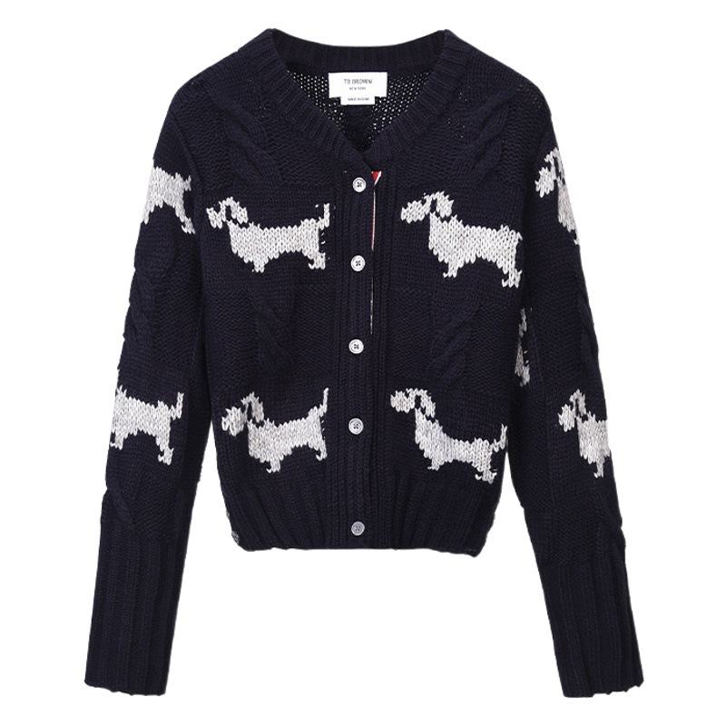 Picture of Tb Browin2025 New Autum Women's Puppy Sweater Vest Popular Same Style Jacquard Puppy Pattern Back