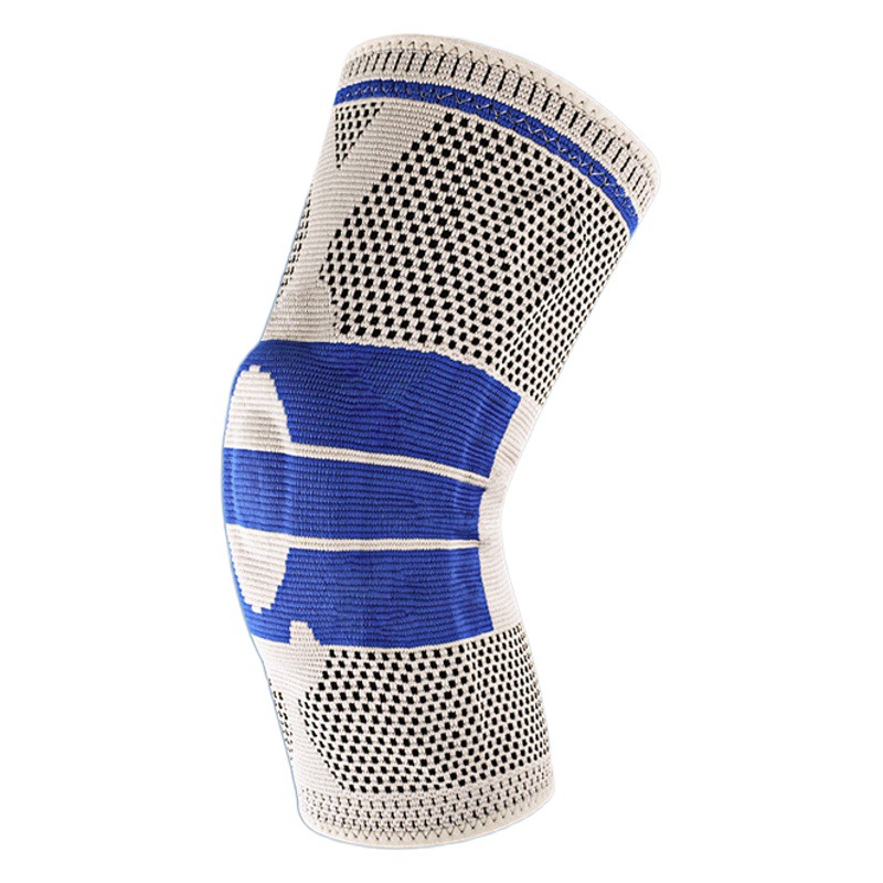 Sports Knee Pads Basketball Running Mountaineering Pressurized Silicone Spring Support Cycling Fitness Protective Gear Anti-Slip