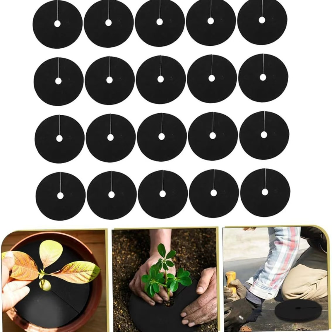 Picture of Non-woven ecological weeding cloth anti-grass cloth gardening cloth fruit tree orchard grass film breathable moisture