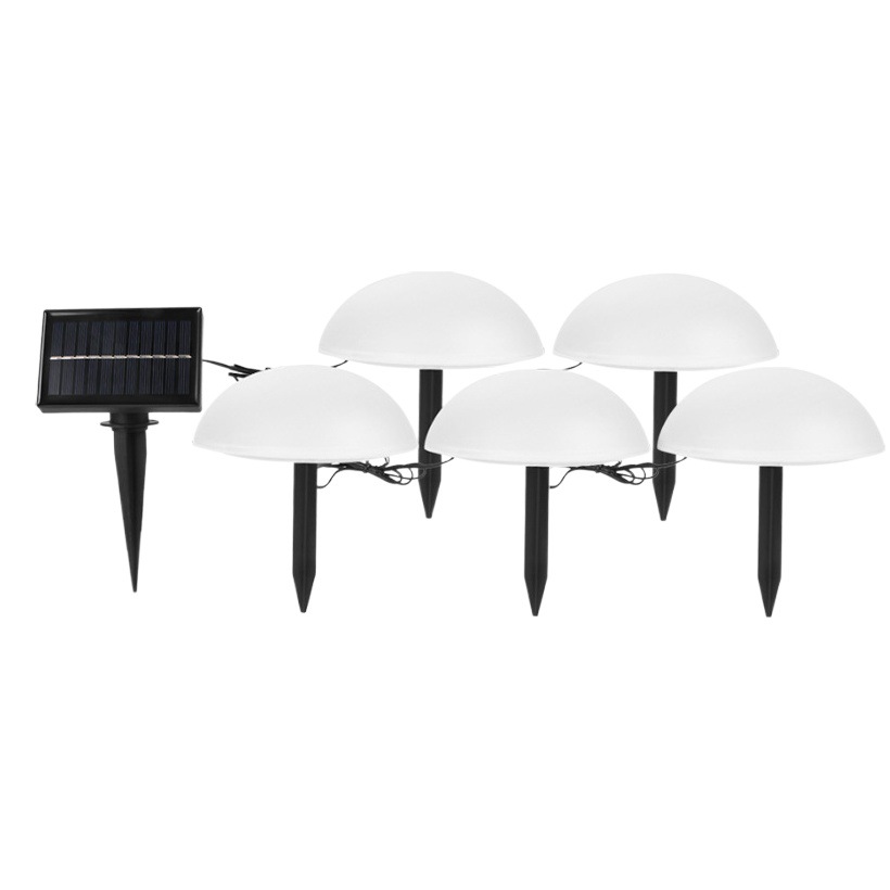 Solar One-drag five-hemisphere lamp outdoor lamp Park Villa landscape decoration garden lamp LED lawn plug-in lamp