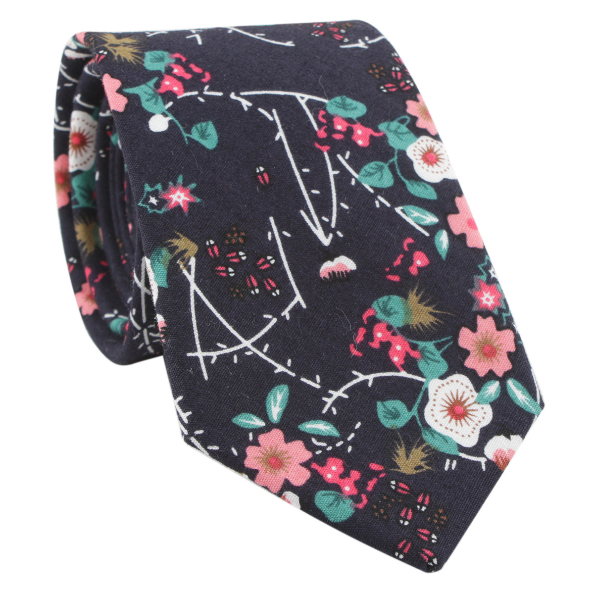 Picture of Cotton tie men's printed fashion casual flower cotton narrow tie AliExpress tie cross-border e-commerce supplier