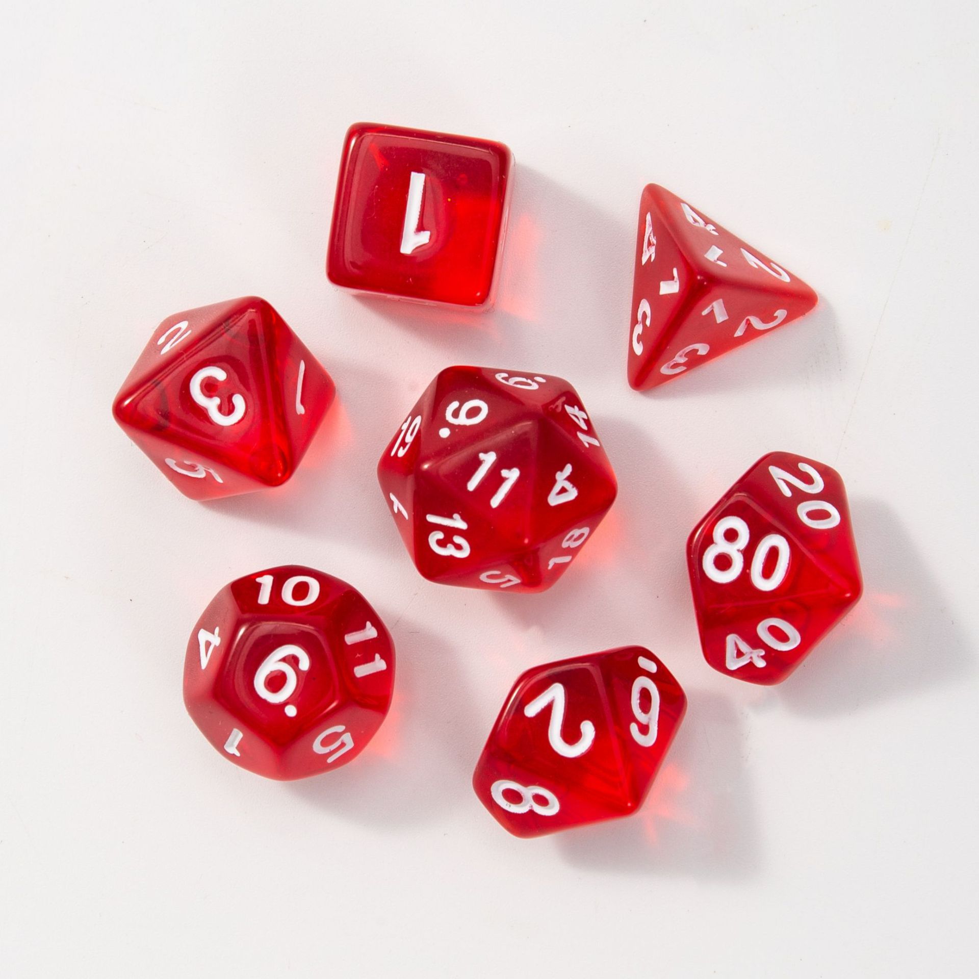 Picture of Multi-sided dice seven-piece Dungeons and Dragons table game dice DND sieve TRPG running group Amazon quick sale