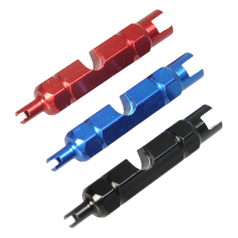Double-Ended Mountain Road Bike Valve Tool French Valve Extension Rod Presta Valve Inner Tube Valve Core Wrench