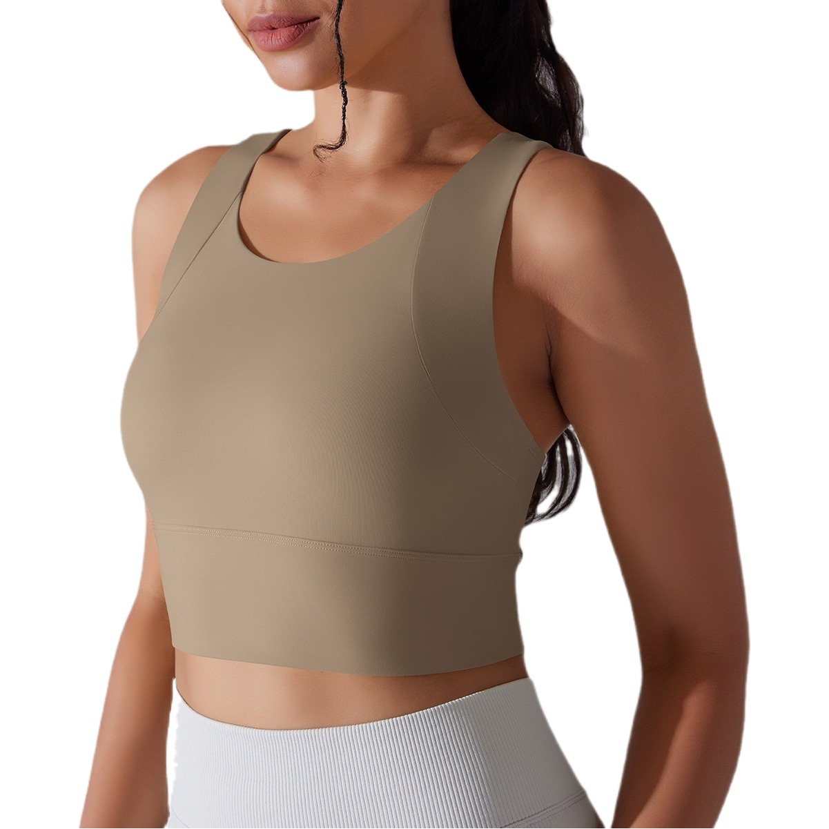 Fixed Cup All-In-One Sports Vest Gathering Curve Sports Bra Slimming Back Fitness Yoga Wear Bra for Women