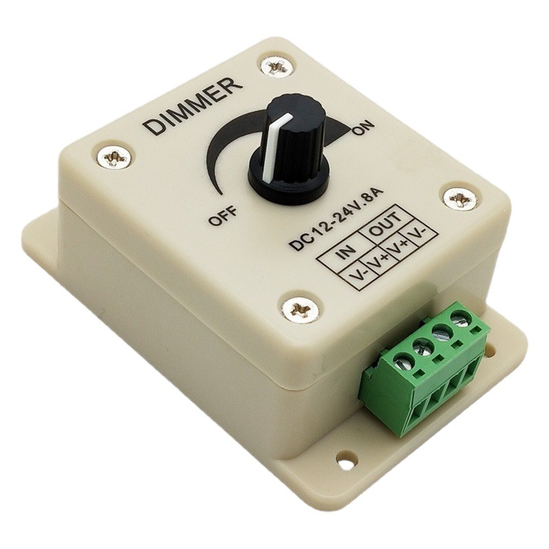 Factory LED monochrome dimmer manual dimming controller 8A lamp with DC 12V light bar led controller