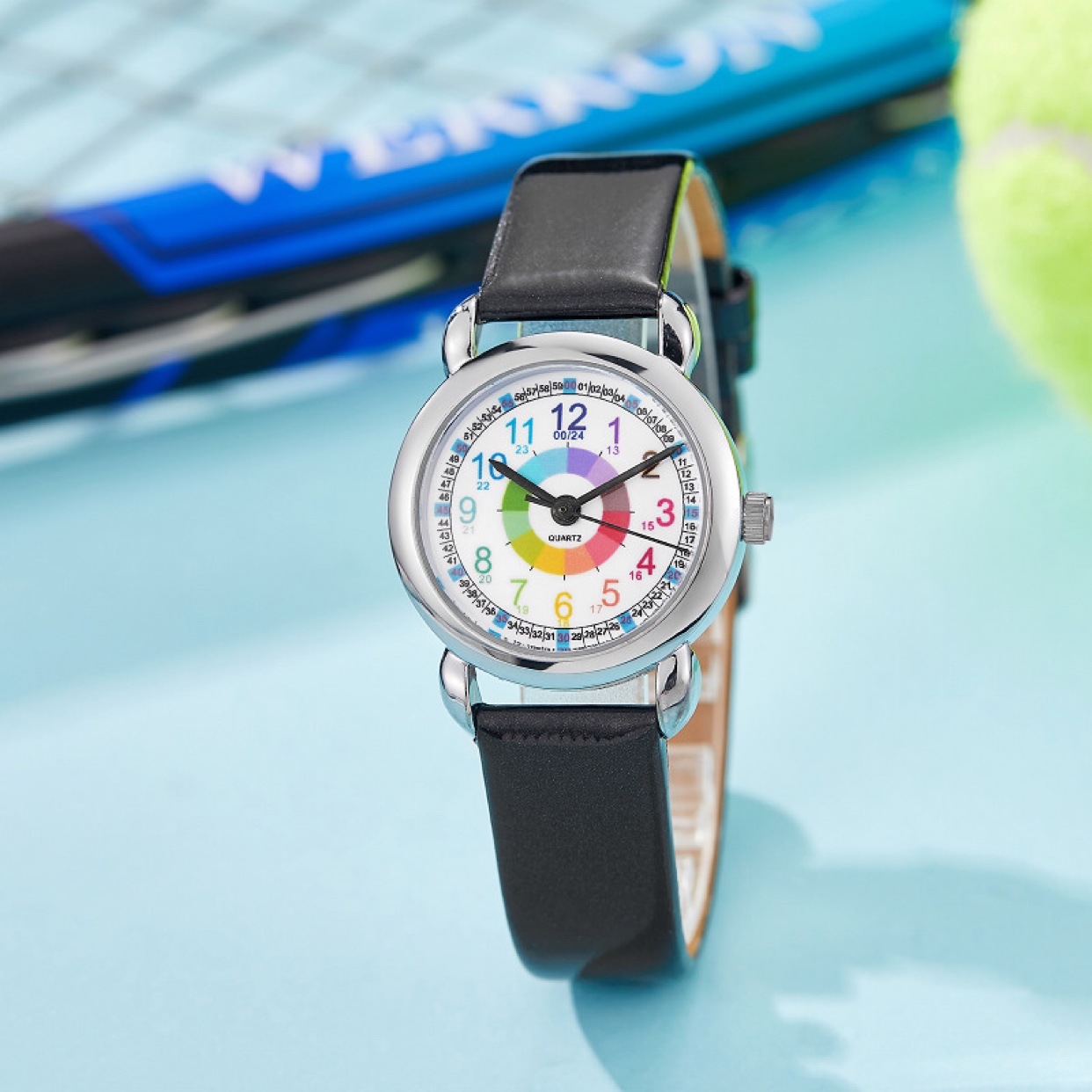 Picture of Children's Watch Boys' Female Pupil Pointer Digital Character Life Waterproof Watch