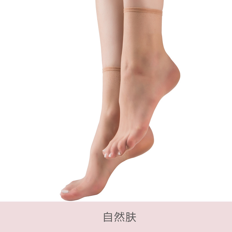 Picture of Landa 1D Stockings with Toes, Transparent and Traceless Women's Summer Ultra-Thin Invisible Socks, Crystal Socks That Are Loose and Tight
