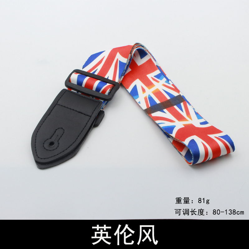 Picture of Guitar Strap Guitar Strap Widened Electric Guitar Strap Polyester Folk Guitar Shoulder Strap Bass Guitar Strap