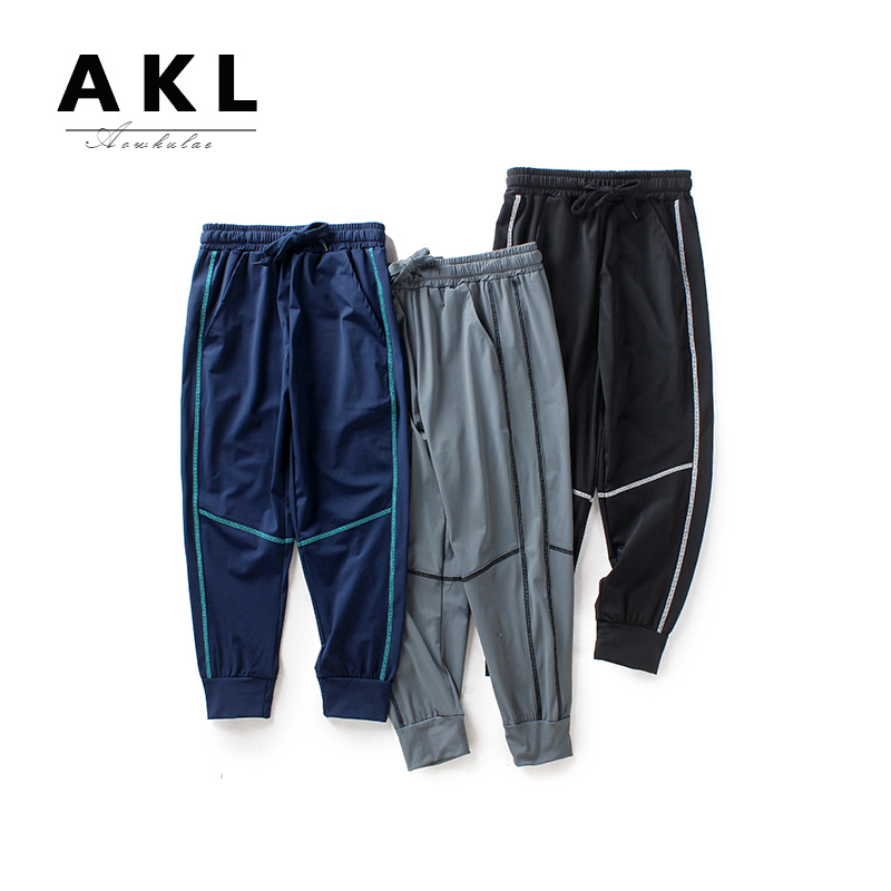 Picture of Summer Children's Pants Korean Boys' Ultra-thin Sports Pants Large Children's Casual Ice Silk Quick-drying Pants Children's Anti-mosquito Pants