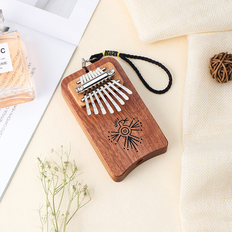Speaker Style 8-Tone mini Thumb Musical Large Volume Sapele Wood mini Finger Musical Instrument kalimba kalimba