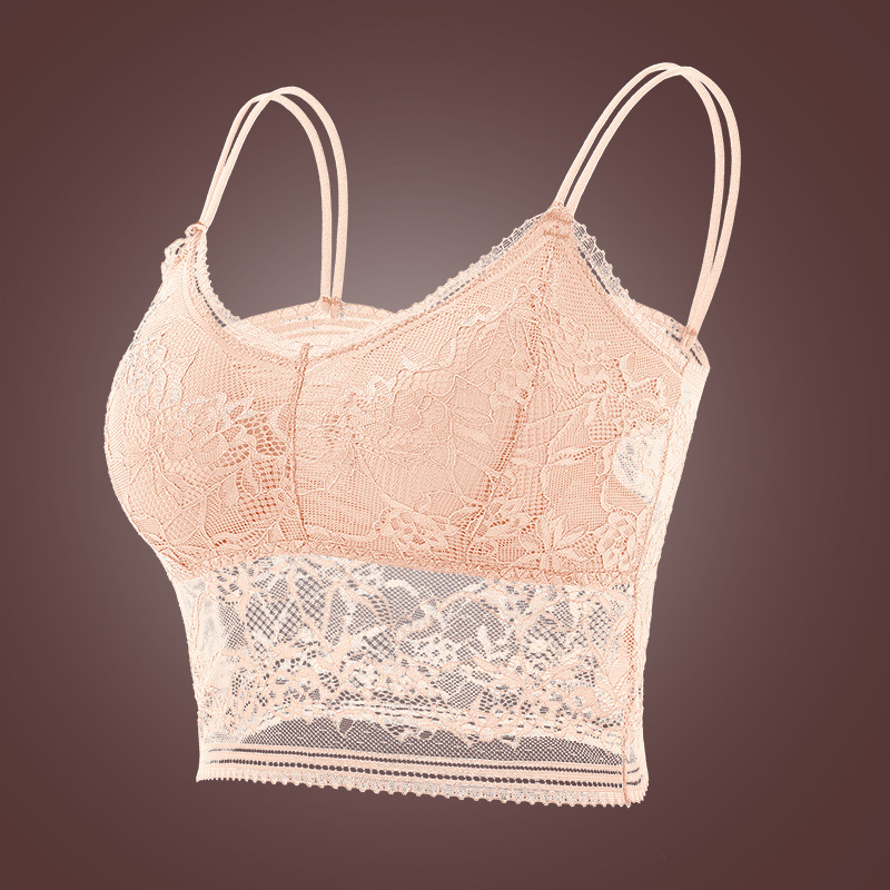Picture of Cross-border large size Ladies lace wrap chest Europe and the United States sexy hot girl bra women back tube top foreign trade thin wholesale