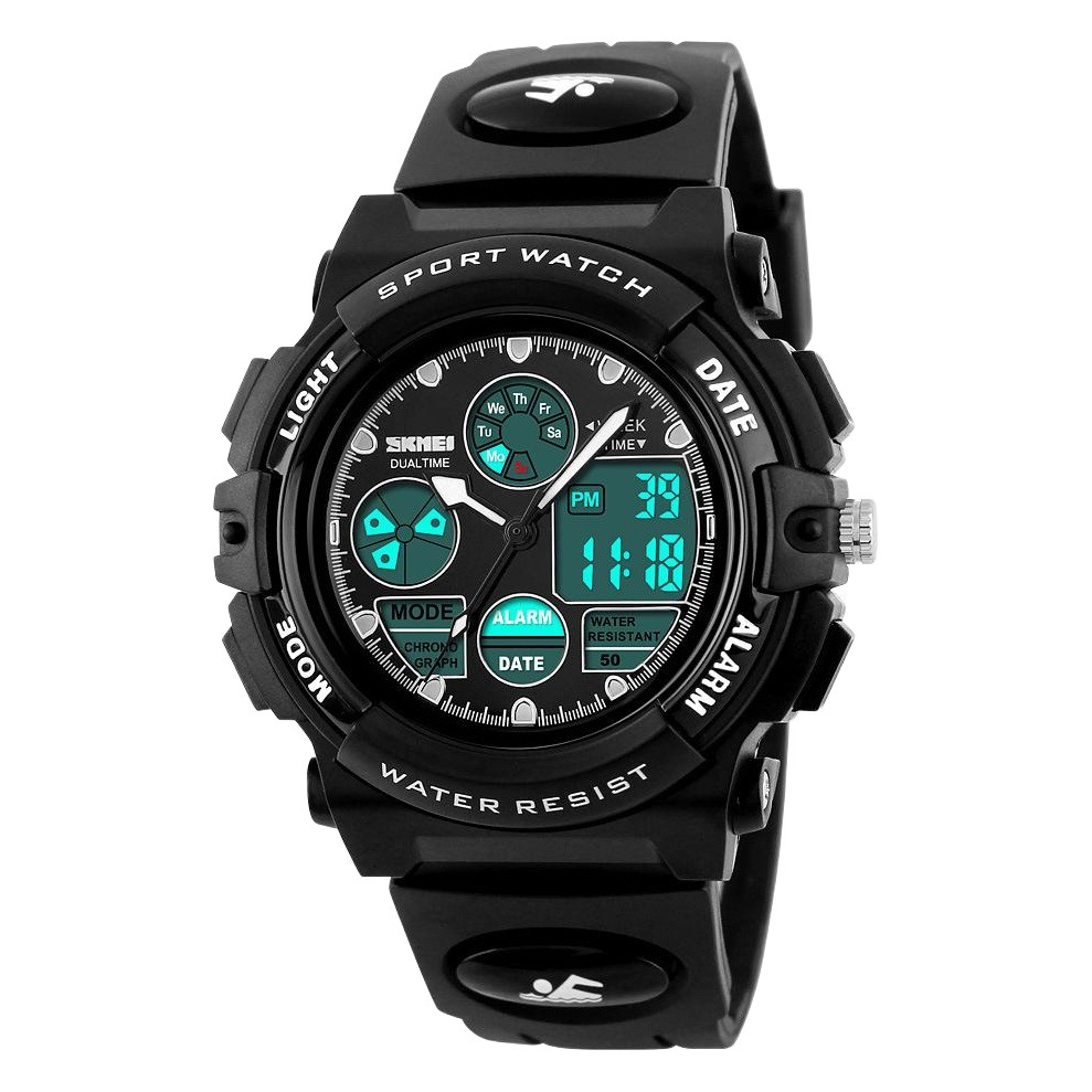 Momentum Dual Movement Kidsren's Digital Watch Student Model Multi-Functional Luminous Waterproof Digital Watch Led Watch for Men