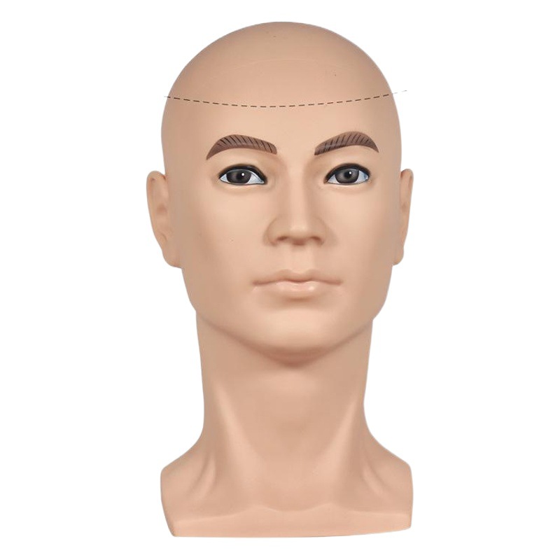 Men's simulation model head mask display stand children's doll head hat female head model head bracket bald head