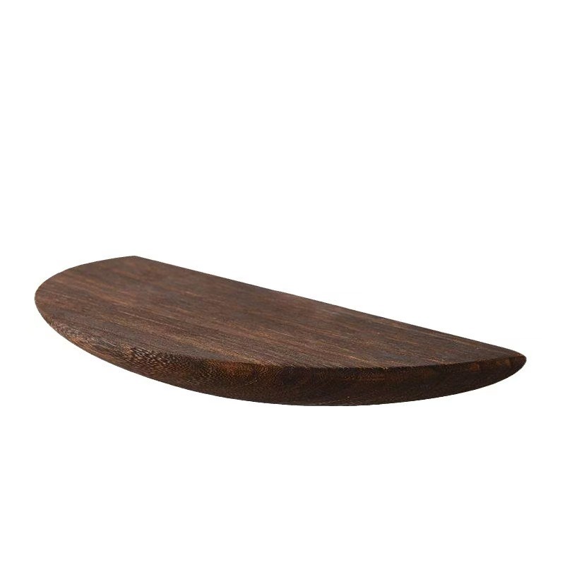 Picture of No Punching Semicircular Solid Wood Partition Wall Shelf Decoration Scandinavian Wall-Mounted Living Room Tv Wall Popular Home