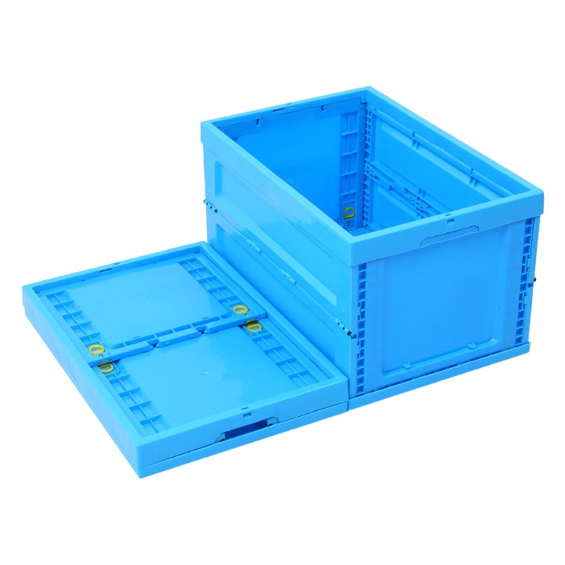 Folding turnover box plastic foldable fruit and vegetable distribution logistics box thickened storage plastic box finishing box manufacturers