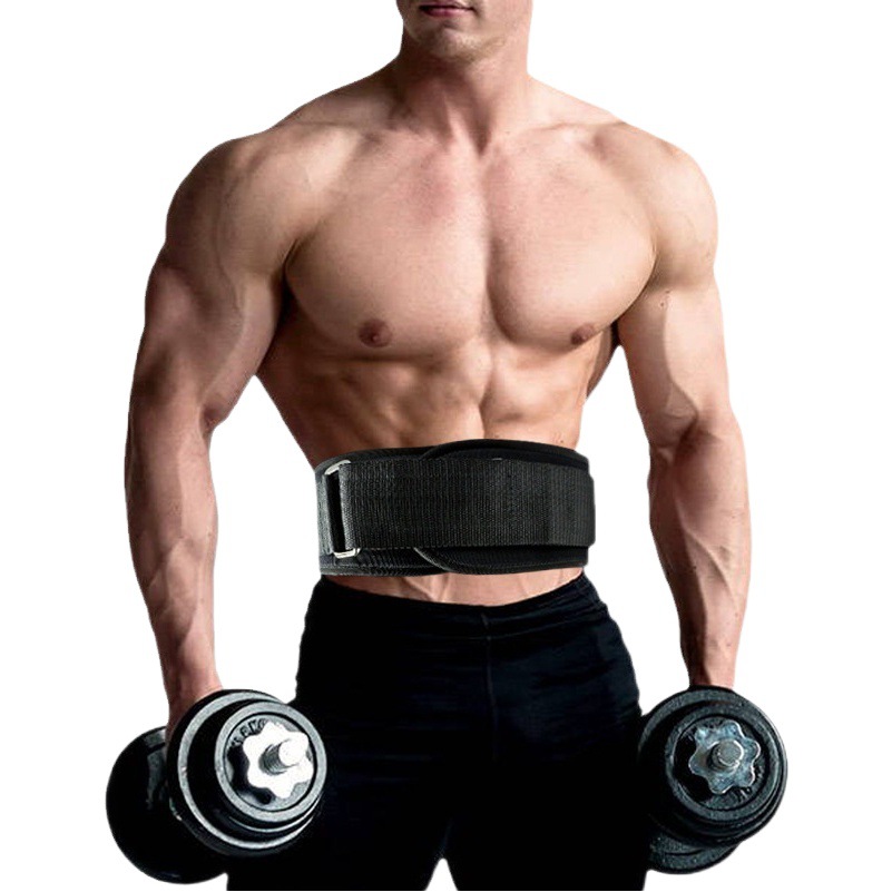 Squat Weight Lifting Fitness Belt Men's Protective Pressurized Support Fixed Waist Training Hard Pull Sports Belt