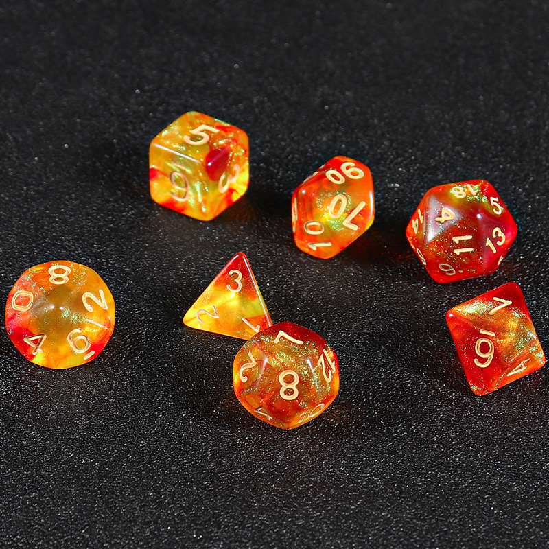 Star new multi-sided dice digital dice running group table game accessories 4/6/8/10/12/20 sieve props