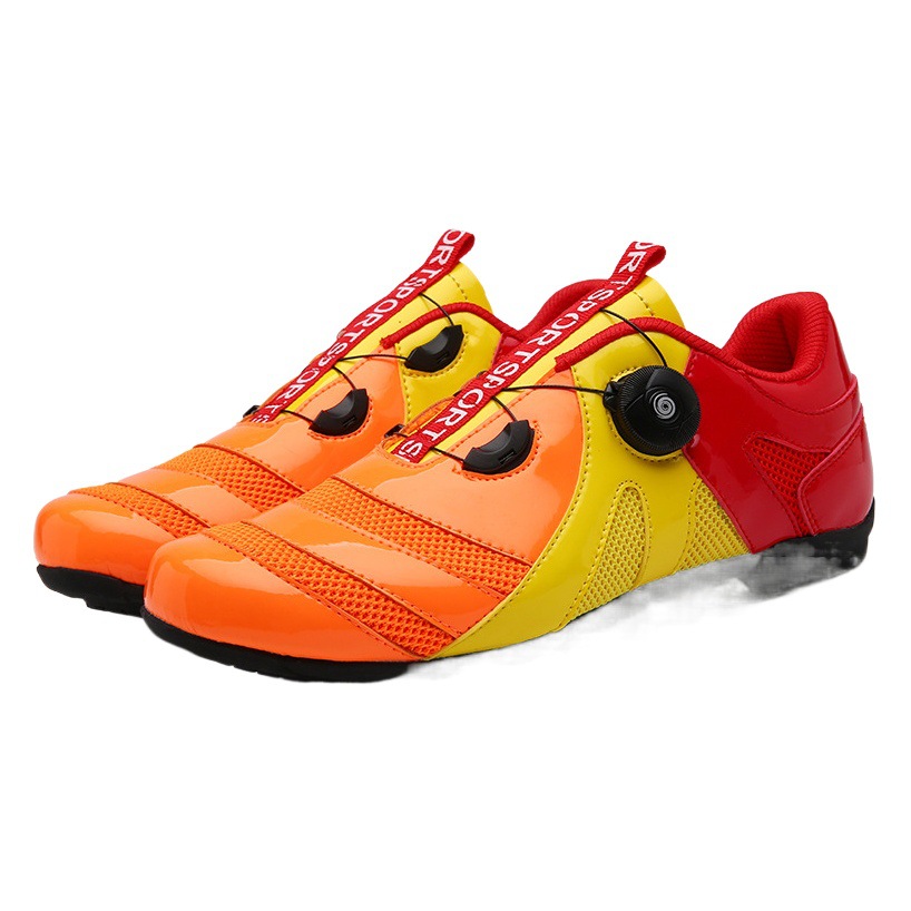 Outdoor cross-border plus size cycling shoes lockless cycling shoes men and women riding hard bottom mountain power cycling sneaker
