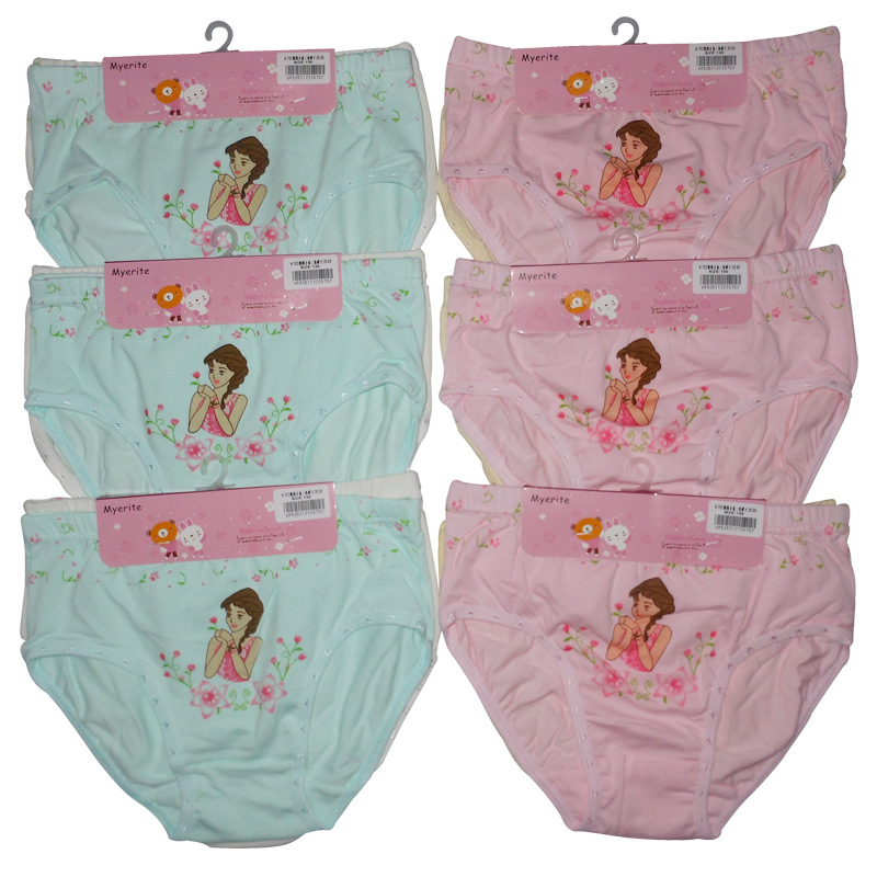 Picture of Girls' Briefs Combed Cotton Children's Student Underwear Children's Baby Briefs Girls' Leggings Manufacturer