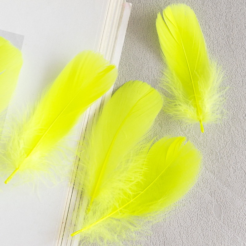 Picture of Macaron color feather decoration goose feather large and medium floating dream catcher gift box filled bouquet diy handmade material