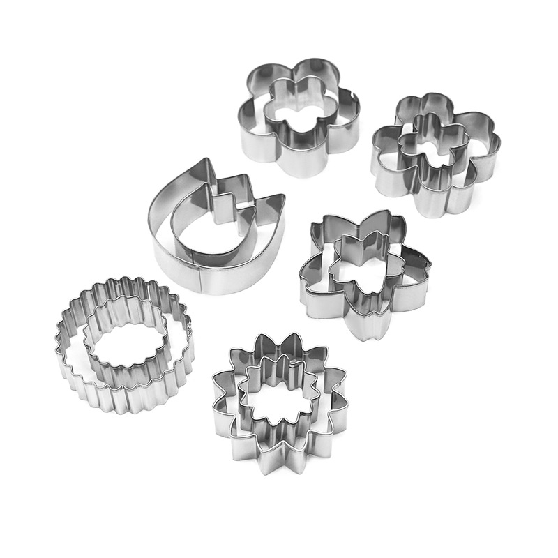 Wholesale Stainless Steel Baking Cookie Mold Flower Cookie Cut Cookie Mold Plant Chocolate Baking Mold