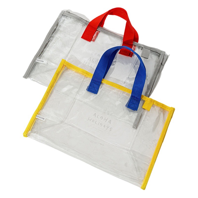 Transparent Waterproof Handbag for Men and Women, Portable Storage Bag for Beach Swimming Clothes, Pvc Storage Bag, Transparent Handbag