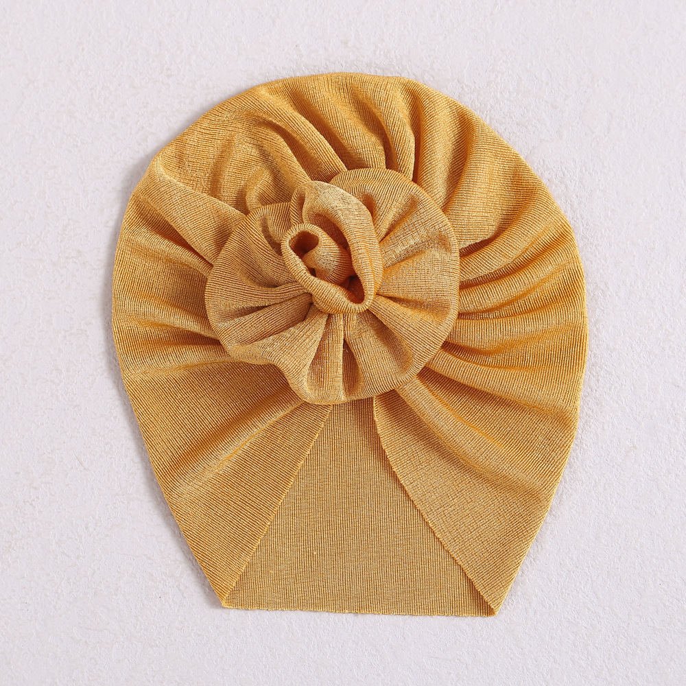 Picture of Europe and the United States hair accessories baby hat new spring and autumn baby India fetal hat three-dimensional flower children's turf hat wholesale