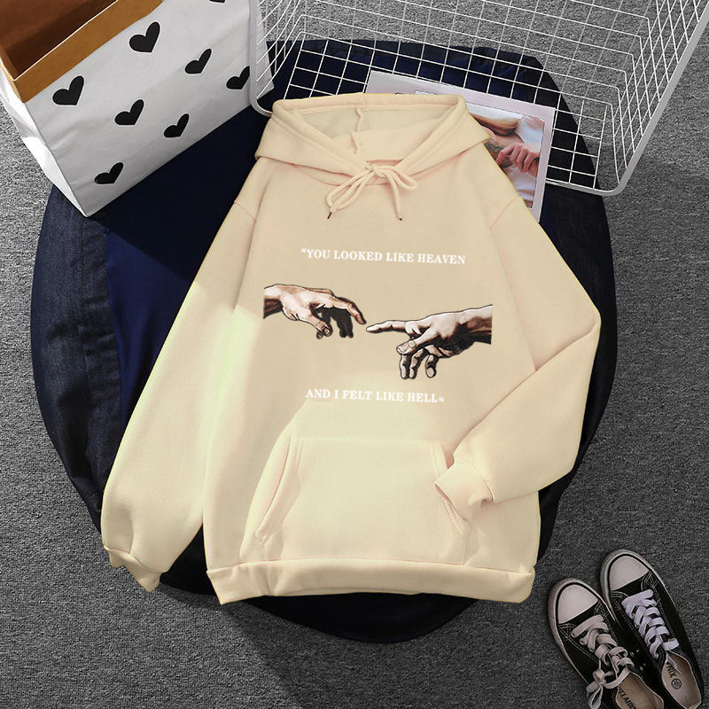 Picture of 2021 cross-border European and American wind cross-border foreign trade loose support small batch LOGO printing hoodie a generation of hair