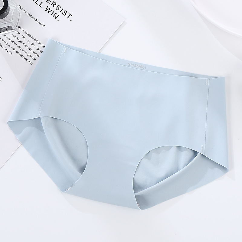 Picture of One-piece Seamless Underwear Women's Ice Silk Low-waist Briefs New Mulberry Silk Yoga Sports Underpants