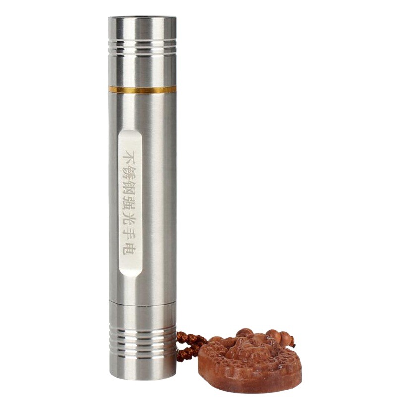Jingyu Manufacturer Stainless Steel Strong Light Flashlight White Light Hand-Held Yellow Light Hiking Outdoor Outdoor Portable Lighting