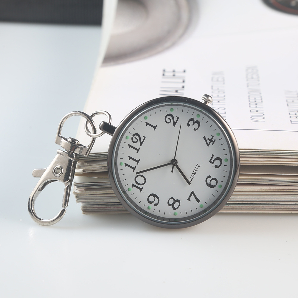 Picture of Examination pocket watch clear large number literal elderly children students key chain hanging watch nurse watch only look at the time