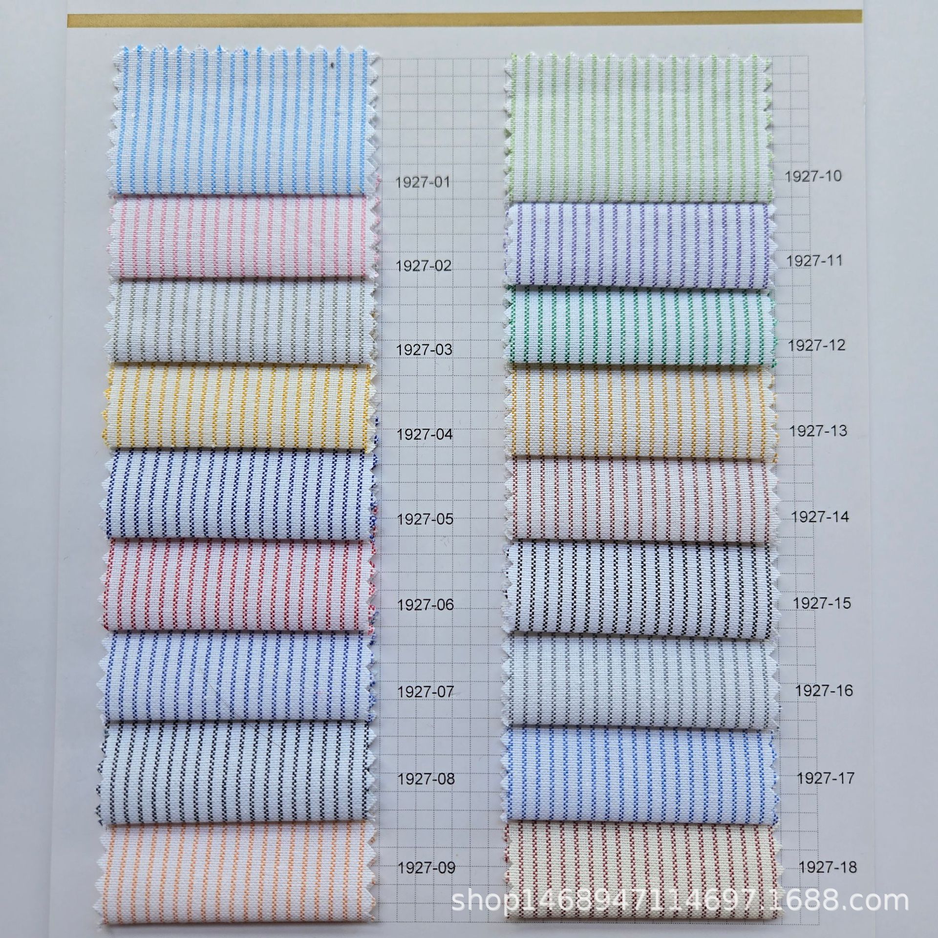 In stock Thickened CVC Oxford Stripes Autumn and Winter Yarn Stripe Shirts Casual Wear Youth Shirt Fabrics