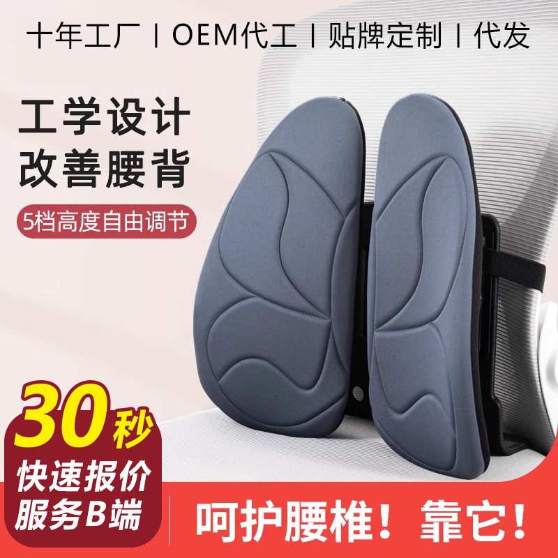 Ergonomic Lumbar Support Office Backrest Cushion Lumbar Pad Seat Lumbar Support Chair Back Cushion Home