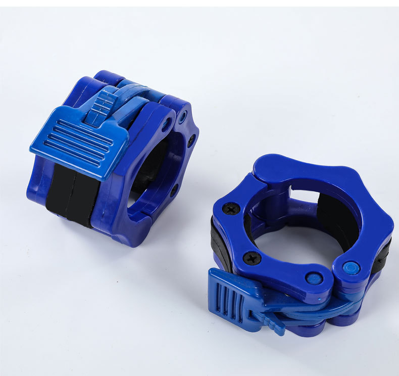 Picture of Nylon safety dumbbell barbell bar buckle professional fast Austrian bar card head high-grade 5cm plastic card head buckle lock