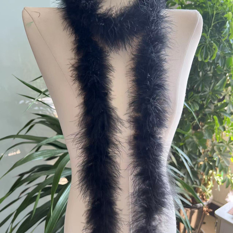 Picture of New products wholesale full fluffy feather strips Turkey wool strips wedding festival jewelry clothing luggage decorative feathers 2 meters 1