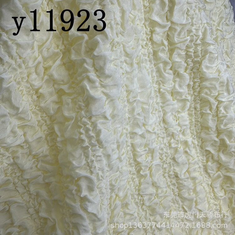 Spot Woven Polyester Stretch Bubble Plaid Jacquard Plaid 2cm Plaid Size 4cm Horizontal Striped Wrinkled Fabric