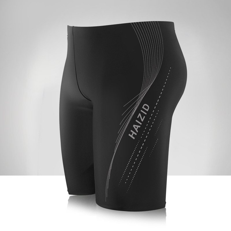 Picture of Men's Swimming Trunks Anti-Embarrassment Boxer Beach Swimming Trunks Men's Hot Spring Pants New Loose Professional Swimming Men's Swimming Trunks