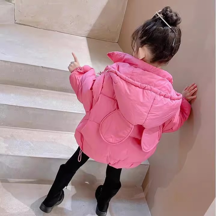 Picture of Girls' cotton-padded coat winter clothing 2023 Korean style new style little girl Western style thickened cotton-padded coat children's down cotton-padded jacket fashion