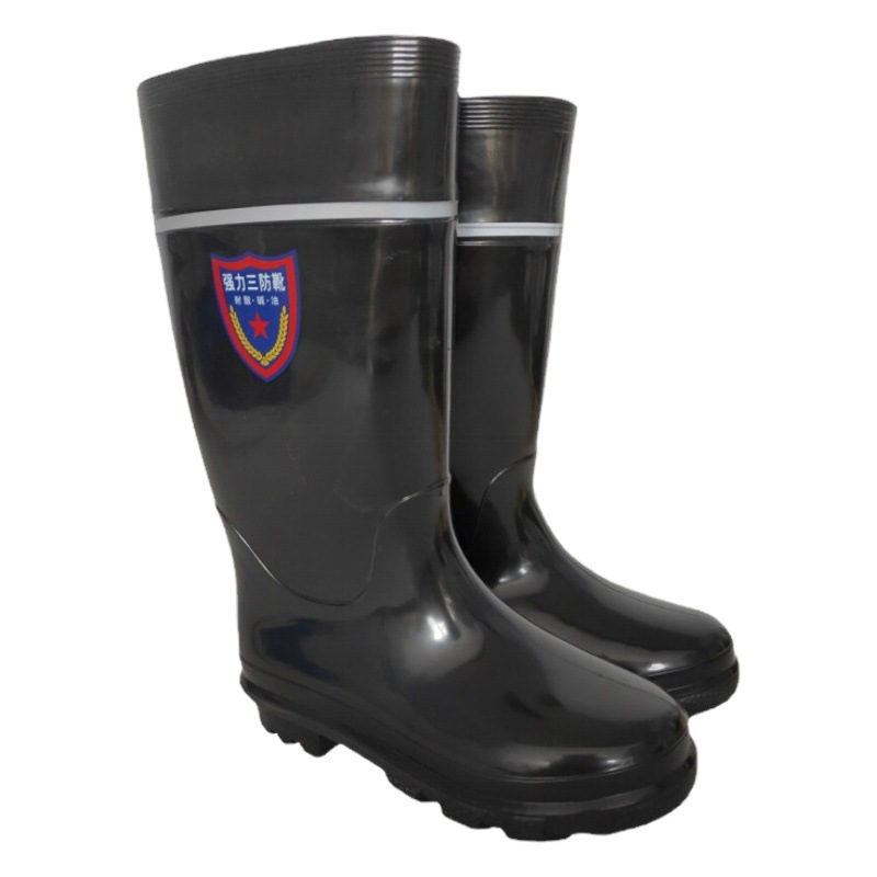 Labor Protection Rain Boots for Men and Women, Rubber Mid-High Construction Site Rainproof Shoe Covers, Rubber Shoes, Non-Slip Thick High-Top Rain Boots, Water Boots, Rain Boots