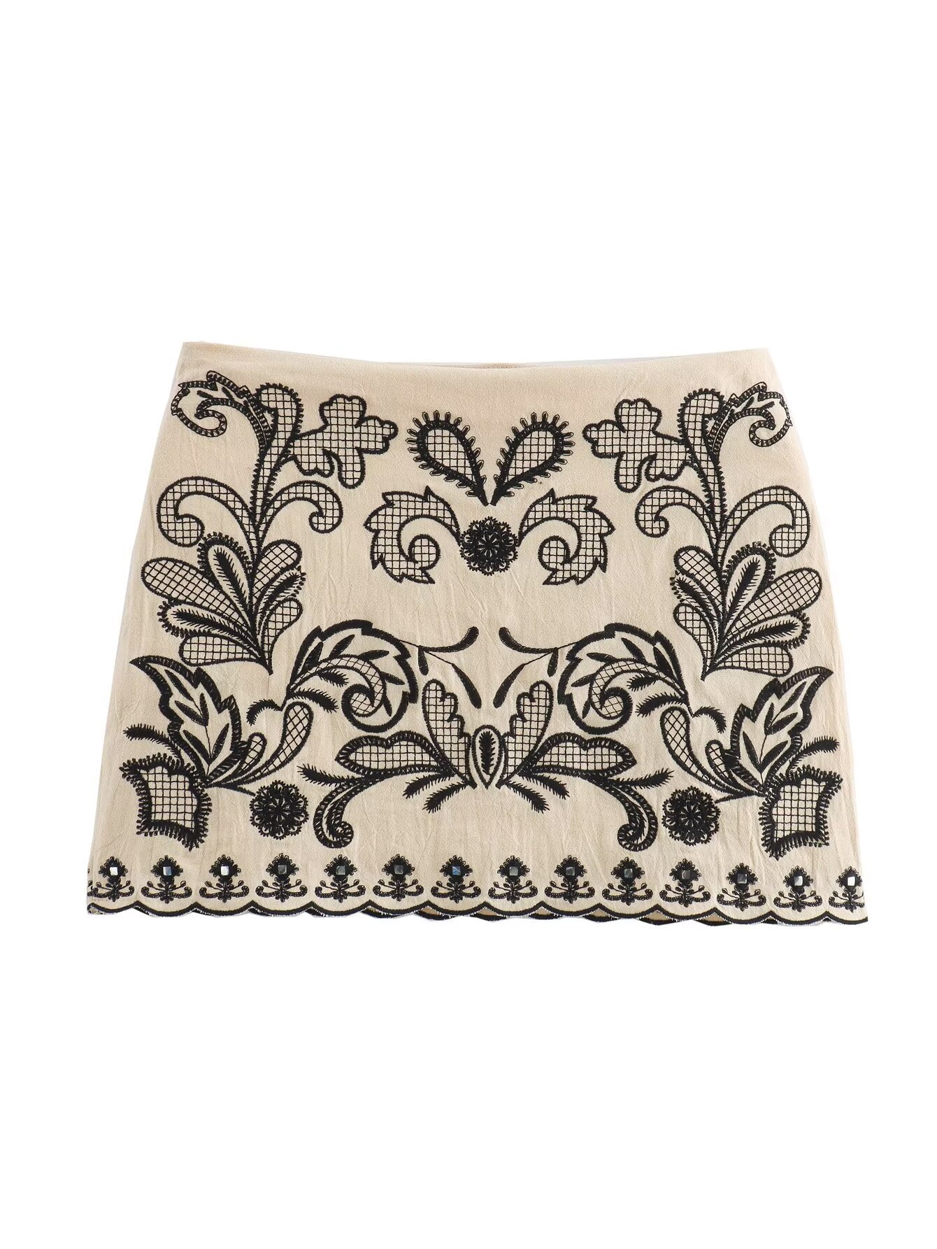 Picture of Europe and the United States cross-border new 2024 foreign trade women's wholesale ZRA embroidery hanging neck collar short jacket overskirt suit