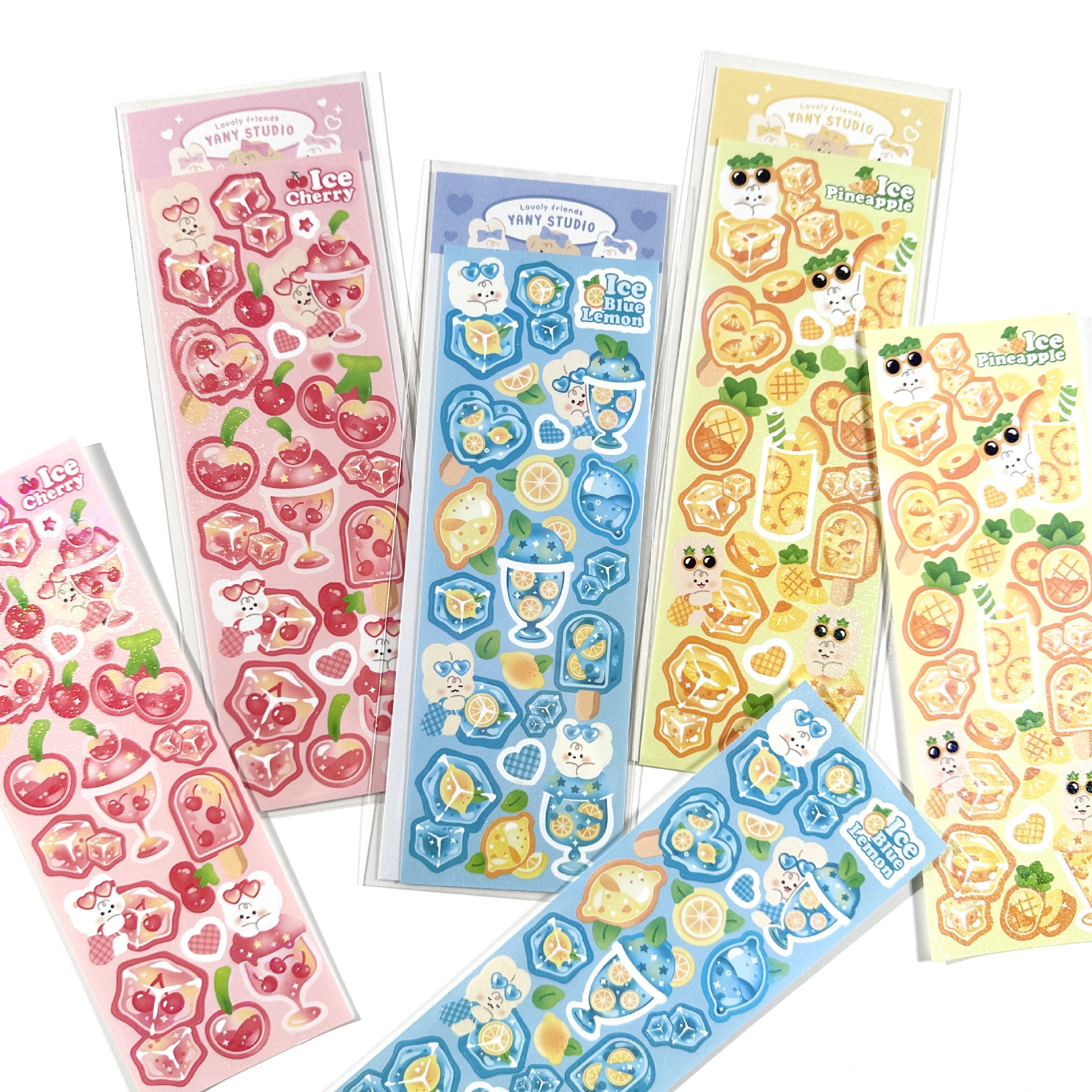 Picture of South Korea explosions cute cartoon animal stickers ins Korean goo card hand account diy laser creative stickers wholesale