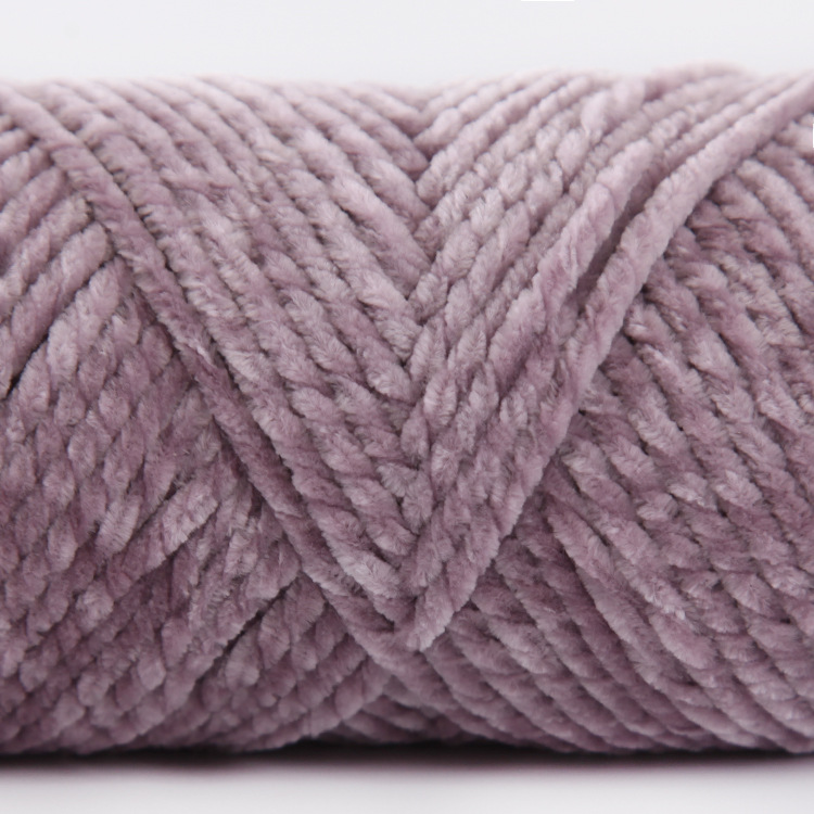 Picture of 3 Strands of Chenille Velvet Yarn for Crocheting Shoes, Thick Yarn for Autumn and Winter DIY Handmade Knitting, Scarf Yarn, Pure Handmade Knitting