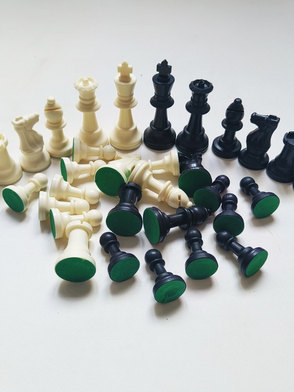 Picture of Plastic Chess Bulk Piece Guorong Wang Gao 95mm Medium Wang Gao 65mm Resin Material Paste Flannel